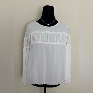 Alice + Olivia Elegant White Blouse
